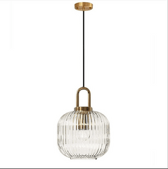 Fluted Glass Pendant Light