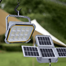 Foldable Solar Panel Rechargeable Solar Camping Lamp