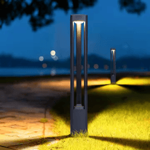 Garden LED Lawn Bollard Light Landscape Floor Mount