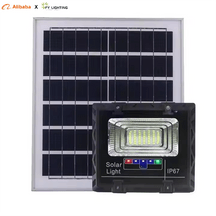 LED Solar Flood Light ABS Plastic Garden Luces