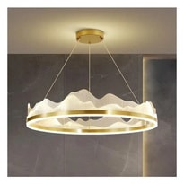 Modern Gold Circular LED Chandelier Light