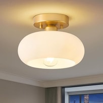 Modern Gold Semi Flush Mount